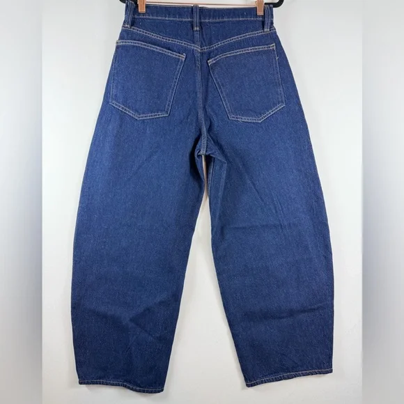 Women High-Rise Easy Barrel Ankle Jeans Universal Thread Rinse Dark Wash 2 & 6S - Picture 9 of 13